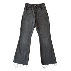 Vintage Levi's Premium Gray Button Fly Jeans - High Rise Straight Leg Raw Hem